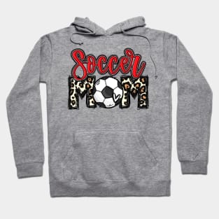 Soccer Mom Red Leopard Hoodie